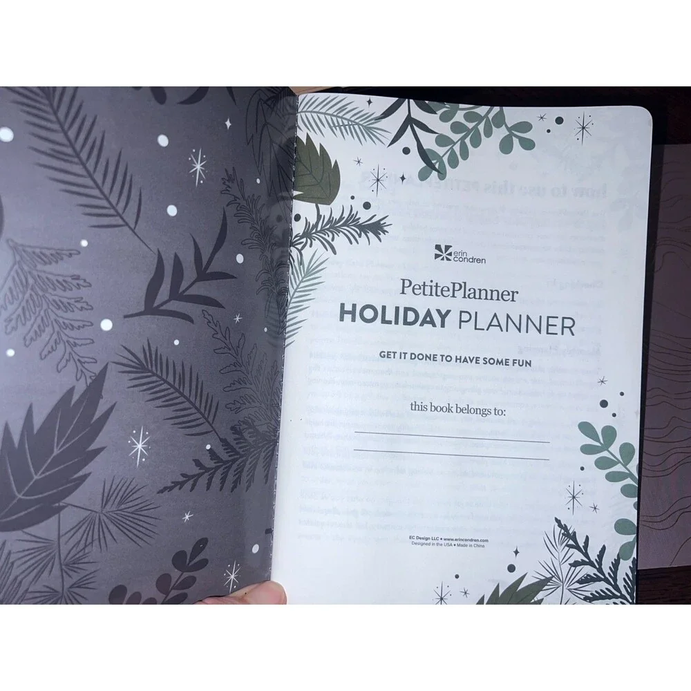 Erin Condren Folio Planning  New, Never Used Burget Book Holiday Planning